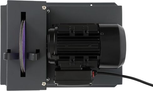 Lawn Mower Blade Sharpener, Upgraded 2/3HP 500W Lawnmower Bench Grinder | 7-Inch Ceramic Grinding Wheel, Extra 60-Grit Ceramic Sandpapers, 30°/40° Brackets, for High/Low Lift, Gator & Flat Blades in Kuwait