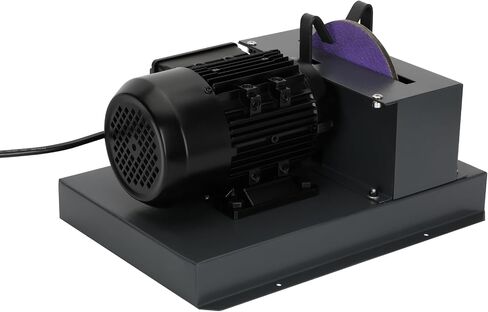 Lawn Mower Blade Sharpener, Upgraded 2/3HP 500W Lawnmower Bench Grinder | 7-Inch Ceramic Grinding Wheel, Extra 60-Grit Ceramic Sandpapers, 30°/40° Brackets, for High/Low Lift, Gator & Flat Blades in Kuwait