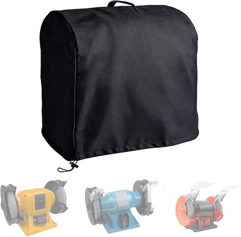 Bench Grinder Cover, 420D Oxford Waterproof Dust Covers for Most 6 Inch and 8 Inch Bench Grinders, for Storage in Workshops, Garages, Job Sites or Outdoor Areas in Kuwait