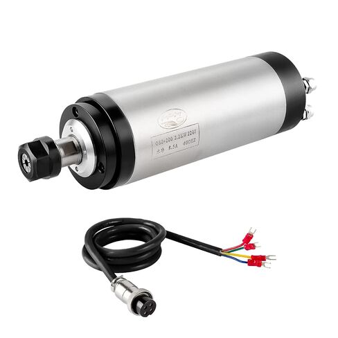 CNC Spindle CNC Motor 220V 2.2KW 2200W Quiet Water Cooled Spindle Motor 80mm 4 Bearings 24000RPM 400HZ for CNC Router Machine in Kuwait