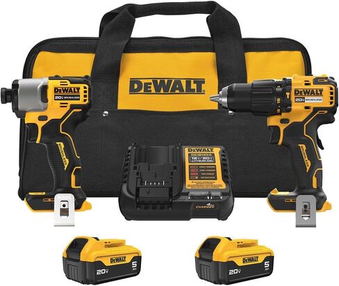 DEWALT 20V MAX 2-Tool Hammer Drill and Impact Combo Kit (DCK203P2) in Kuwait