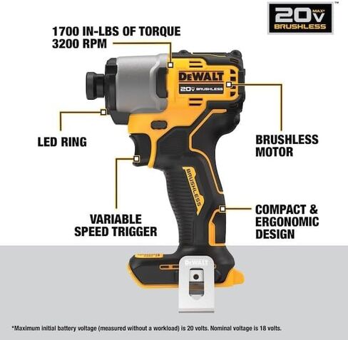 DEWALT 20V MAX 2-Tool Hammer Drill and Impact Combo Kit (DCK203P2) in Kuwait