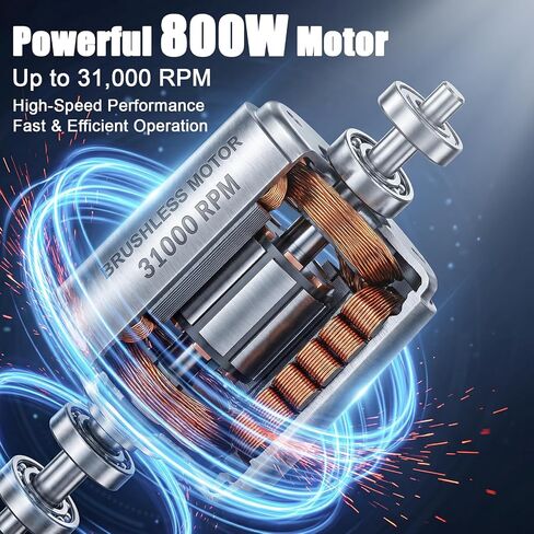 800W Compact Wood Router Tool, 32,000 RPM Electric Palm Router, 1/4" Collet Hand Trimmer with Edge & Roller Guide, Woodworking Router for Trimming, Grooving & Edging in Kuwait