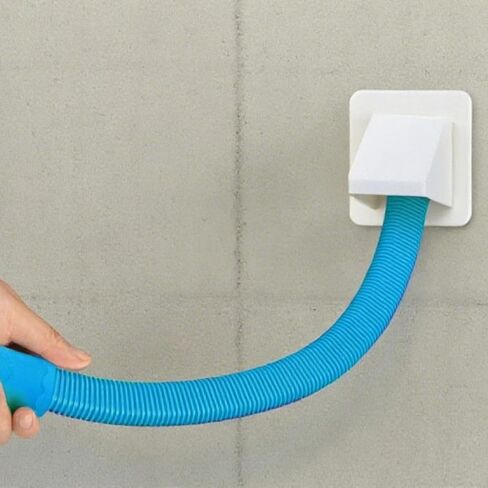 Dryer Vent Cleaner Kit, Blue Flexible Hose, Universal Vacuum Attachment, Ideal Length for Easy Handling, Fits Many Vacuum Models, Helps Improve Dryer Efficiency in Kuwait