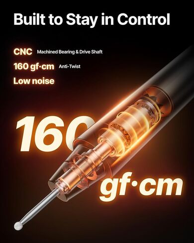 xTool Selected Engraving Pen, Cordless 5-in-1 Rotary Tool for All Materials | 50+ surfaces include glass; 12,000–25,000 RPM 5-speed motor; 160 gf·cm of anti-twist torque; in Kuwait