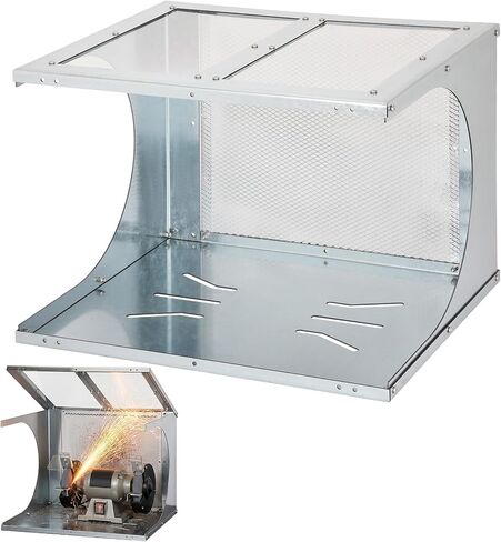 Universal Bench Grinder Enclosed Eye Shield Kit, 2PCS Aluminum Alloy Replacement Guard Assembly with Clear Acrylic Shield, Safety Eye Protection Set for 6" 8" 10" Bench Grinders & Machines in Kuwait