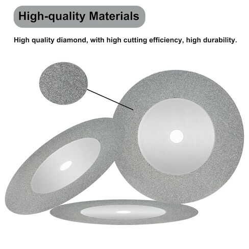 3Pcs 60mm Diamond Cutting Disc with Mandrel 1/4'' Shank Stone Blade and Small Screwdriver for Rotary Tool Drill Attachment Cutting Glass Wine Bottle,Polishing Glass,Tiles,Marble in Kuwait