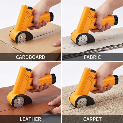 3 Pack 5-Hole Replacement Blades for Electric Scissors, Compatible with 4V Cordless Rotary Cutters, Sharp Steel Blades for Cutting Cardboard, Fabric, and Leather in Kuwait