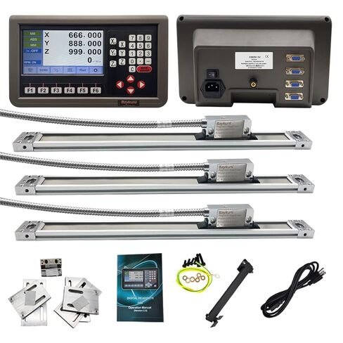 12" x 30" x 16" 3 Axis DRO Digital Readout for Mill DRO Magnetic Scale Encoder Milling Machine 320mm+770mm+420mm Tool IP67 Sealing Protection 9X42 Bridgeport Machine in Kuwait