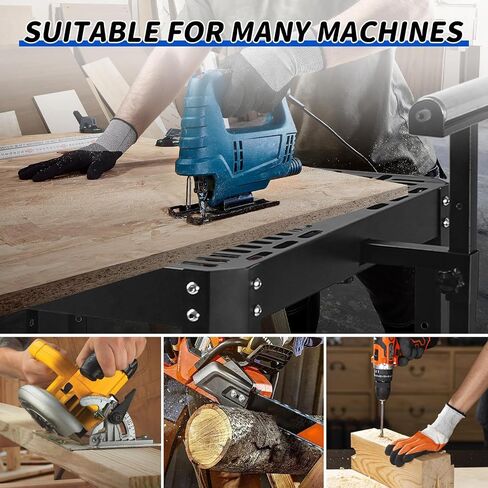 Planer Stand with Wheels, Height Adjustable Miter Saw Stand, Planer Table Stand with Extension Rollers, 550 lbs Load Capacity Power Tool Stand, for Most Planers, Saws, Bench-top Machines, Power Tools in Kuwait