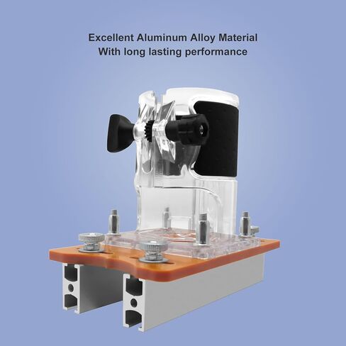 Trimmer Base Woodworking, 2 in 1 Fastener Slotting Bracket, 6.30in Length Woodworking Router Base, Protable Router Slotting Bases for 65mm Inner Diameter Trimming Machine in Kuwait