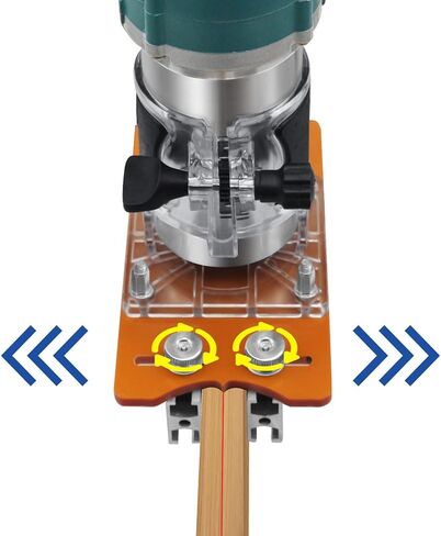 Trimmer Base Woodworking, 2 in 1 Fastener Slotting Bracket, 6.30in Length Woodworking Router Base, Protable Router Slotting Bases for 65mm Inner Diameter Trimming Machine in Kuwait