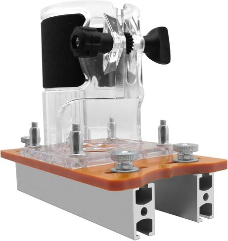 Trimmer Base Woodworking, 2 in 1 Fastener Slotting Bracket, 6.30in Length Woodworking Router Base, Protable Router Slotting Bases for 65mm Inner Diameter Trimming Machine in Kuwait