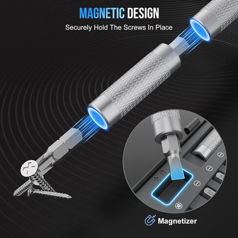 STREBITO 71 in 1 T-Handle Ratchet Screwdriver Set, Magnetic Ratcheting Screwdriver with 72-Tooth，4 Extension Bit Holders，S2 Steel Bits & Sockets for Household Repairs, Furniture, Bicycle, Auto, DIY in Kuwait