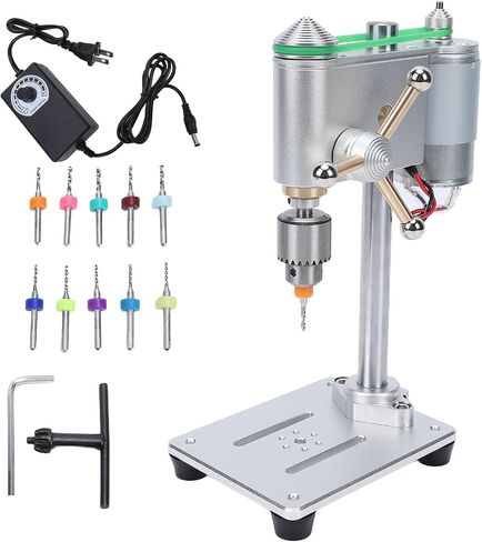 Precise Drill Press Durable Construction 0-8000 RPM Speed Control for Crafts Electronics (US Plug 100-240V) in Kuwait