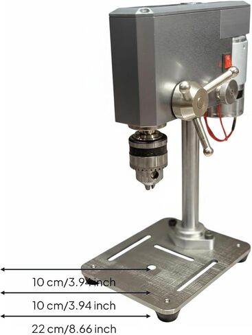 Mini Drill Press Small Desktop Drill Press With Metal Column And Adjustable 12-24V Power 0.6-6mm Clamp For DIY layouts light builds delicate home studio in Kuwait