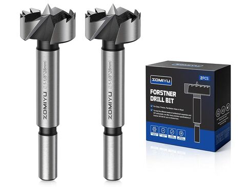2" Forstner Drill Bit for Woodworking, Forstner Bit with Precision Multi-Tooth Design for Wood, Plywood, Plastic, Flat Bottom and Pocket Holes, Round Shank in Kuwait
