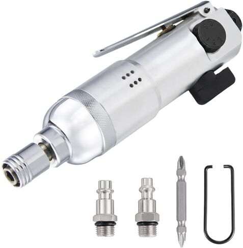 Hoteche Air Screw Driver, 40NM Torque, 12000 RPM, 4-5MM Capacity, with 3 Universal Inserts & 6.35MM Bit, Color Box in Kuwait