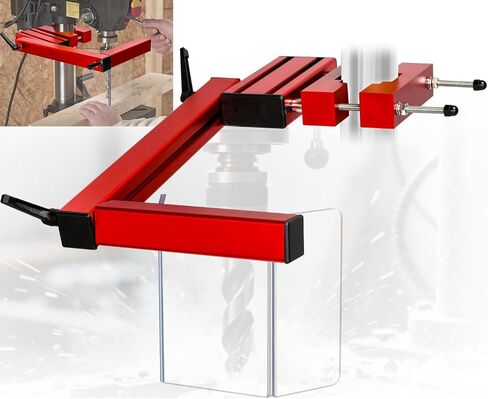 TOPOWN Adjustable Safety Drill Press Guard Shield Fits 2.0-4.0 Inches Column Diameter, Accessories for Drilling Press Guard Shield for Drill Press Protective Guard Shield, Drill Machine Guard Shield in Kuwait