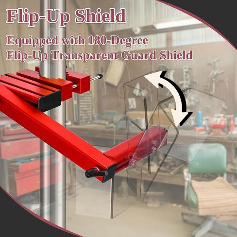 TOPOWN Adjustable Safety Drill Press Guard Shield Fits 2.0-4.0 Inches Column Diameter, Accessories for Drilling Press Guard Shield for Drill Press Protective Guard Shield, Drill Machine Guard Shield in Kuwait