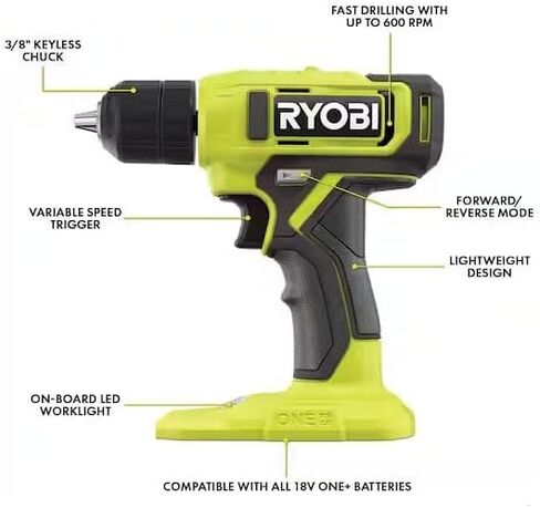 ONE+ 18V Drill/Driver Kit with Battery, Charger & Holster in Kuwait