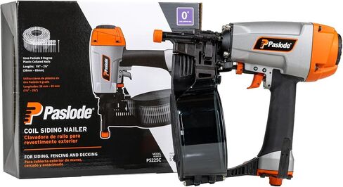 Paslode Pneumatic 0 Degree Coil Siding Nailer, 515900, Air Compressor Powered (Renewed) in Kuwait