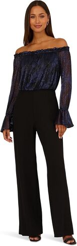 Adrianna Papell womens Crinkle Crepe Jumpsuit in Saudi Arabia