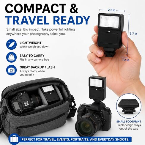 Tronixpro Digital Camera Flash with Shoe Bracket for Sony, Nikon, Canon, Pentax, Olympus & More Cameras & Camcorders in Kuwait