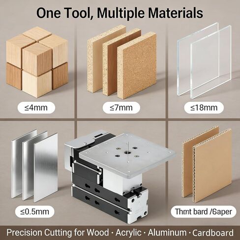 All-Metal Mini Scroll Saw, 60W Benchtop Precision Saw with 12000 RPM Motor, Compact DIY Craft Cutting Tool for Wood, Plywood, Acrylic, Cardboard, Thin Aluminum and Model Making in Kuwait