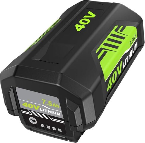 7.5Ah Replacement for Ryobi 40V Battery Compatible with Ryobi 40 Volt Lithium ion Battery 7500mAh OP40601 OP40602 OP4075A OP4040 OP40404 OP4050A Compatible with Ryobi 40V Cordless Power Tool(Green) in Kuwait