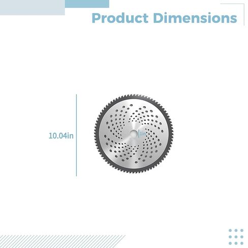 3 Pcs Brush Cutter Blade, 10 in / 255 mm 80T Carbide Tip Weed Eater Blade, Alloy Circular Saw Blade 0.05 in / 1.3 mm Thick, Replacement Blade for Cutting Bushes and Crops in Kuwait