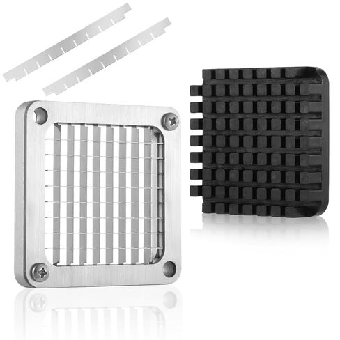 Chopper Replacement 3/8 inch Blade, Stainless Steel Cutter and Pusher Block for Commercial Vegetable Chopper, Metal Dicer for Potato, Carrot, Onion, Cucumber, Fruit Cutting Machine in Kuwait