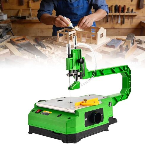 Electric Scroll Saw - New Variable Speed Scroll Saw W/ 45mm Material Thickness Capacity,Offering Battery/Power | LED Light Dust Blower Electric Woodworking Jigsaw 56blades in Saudi Arabia