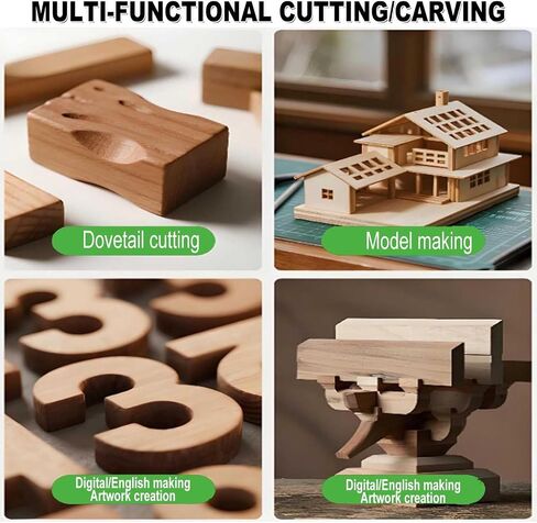 Electric Scroll Saw - New Variable Speed Scroll Saw W/ 45mm Material Thickness Capacity,Offering Battery/Power | LED Light Dust Blower Electric Woodworking Jigsaw 56blades in Saudi Arabia