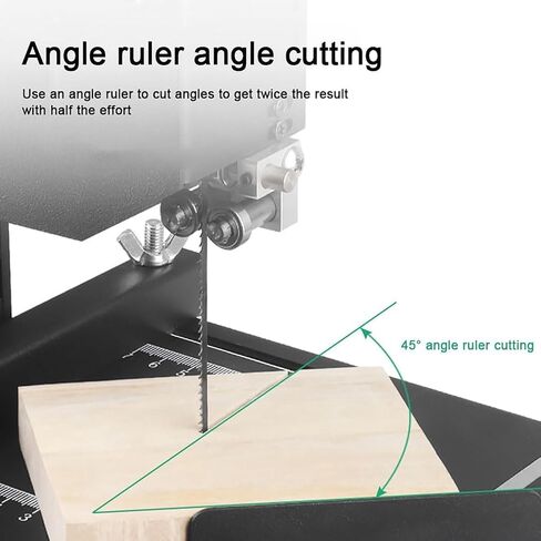 Small Desktop Scroll Saw,Electric Woodworking Wire Saw,Cutting Height 70mm,Speed 1750RPM,Straight Line, Curve in Kuwait