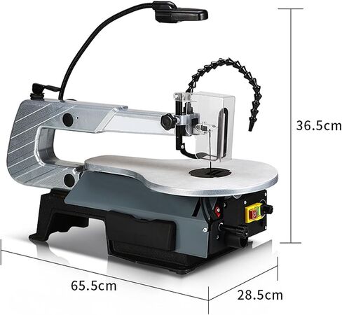 Scroll Saw - Electric Woodworking Machine with Tiltable Metal Work Table, LED Light, Speed 400-1600RPM for Metal, Plastic, Acrylic, and Wood Cutting in Kuwait