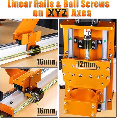 FoxAlien XE-Ultra Core Desktop CNC Router Machine, 17x17in Active Area with NEMA 23 Closed-Loop Stepper Motor, Large Benchtop Engraving & Milling Machine for Wood, Aluminum, Carbon Fiber DIY Projects in Kuwait