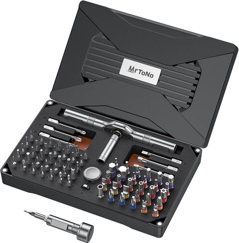 74 in 1 Magnetic Screwdriver Set, Ratchet Screwdriver, Multi Bit Screwdriver Set with Detachable Handle, RepairTool Kit for Furniture, Precision Electronics, Bicycle, DIY, Computer in Kuwait