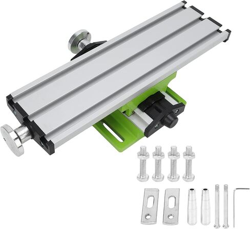 Bench Drill Slide Table Multifunction Worktable Milling Working Cross Slide Table Adjustable Dovetail Slots for Bench Drill Press in Kuwait