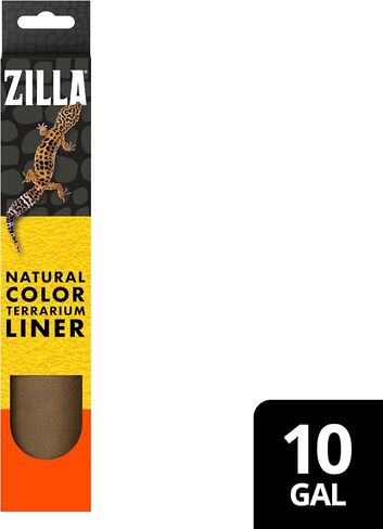 Zilla Reptile Terrarium Liner, Odor Reducing, Non-irritating, Ideal for Juvenile Reptiles and Desert Habitats, Brown, Fits Tank Size 10/20X Gallon, 9.75" x 19.75" in Saudi Arabia