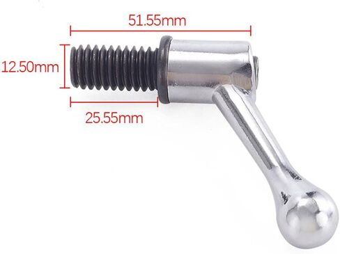 2PCS Milling Machine Table Lock Vertuical Mill M1/2 Bolt Handle Fit for Bridgeport in Kuwait