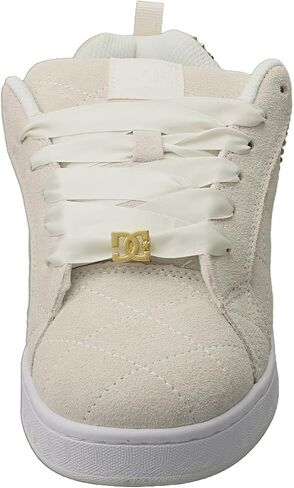 DC Women's Court Graffik SE Skate Shoe Off White/Gold in Kuwait