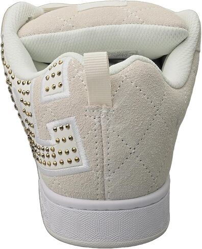 DC Women's Court Graffik SE Skate Shoe Off White/Gold in Kuwait