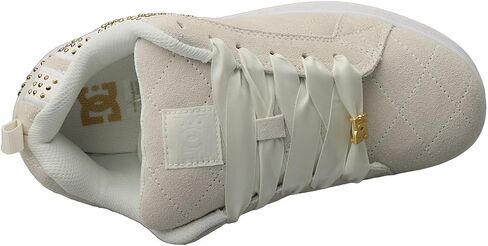 DC Women's Court Graffik SE Skate Shoe Off White/Gold in Kuwait