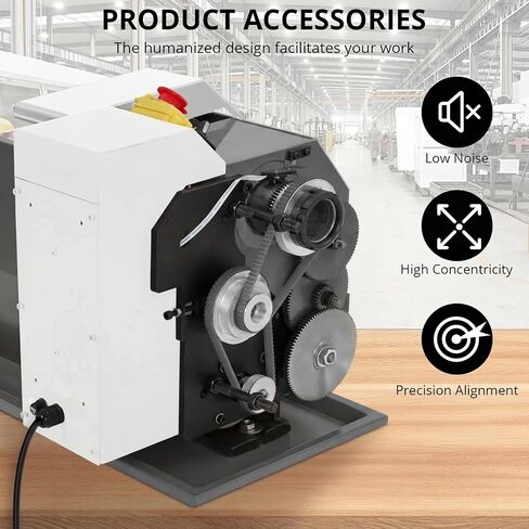 Garvee Mini Metal Lathe 9x30 Inch – 1100w Powerful Motor, 0-3000 RPM Variable Speed, Precision Benchtop Lathe with 3-Jaw Chuck, Metal Gears & Accessory Tool Kit in Kuwait