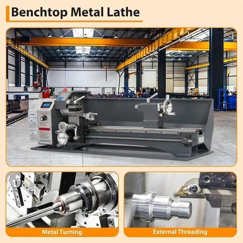 Garvee Mini Metal Lathe 9x30 Inch – 1100w Powerful Motor, 0-3000 RPM Variable Speed, Precision Benchtop Lathe with 3-Jaw Chuck, Metal Gears & Accessory Tool Kit in Kuwait