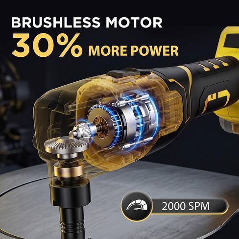 Cordless Metal Nibbler Compatible with DeWalt 20V Battery, 16-Gauge, 2000 SPM Variable Speed Brushless Motor, Ergonomic Handle, 2 Blades (1 Spare), for Stainless Steel/Aluminum/Mild Steel (Tool Only) | Brushless motor, extra-wide grip, debris collection,  in Kuwait
