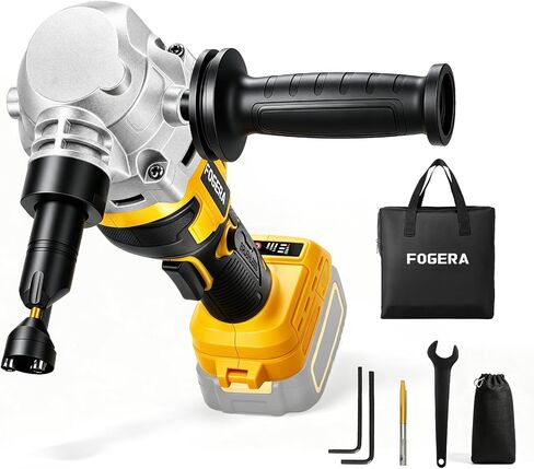 Cordless Metal Nibbler Compatible with DeWalt 20V Battery, 18 Gauge Electric Nibbler, 30000RPM Brushless Metal Cutter with 3 Speed, Assist Handle & 2 Blades for Stainless Steel, Aluminum (No Battery) in Kuwait