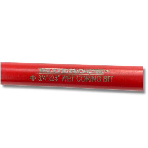 BLUEROCK 0.75" (3/4") x 27" Extra Long Diamond Wet Core Bit for Concrete Core Drills in Kuwait