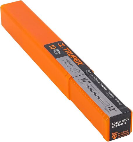 TRUPER BCT-1/4X12 Masonry Drill Bits. 7/32" Shank 1/4" 12" (305mm) in Kuwait